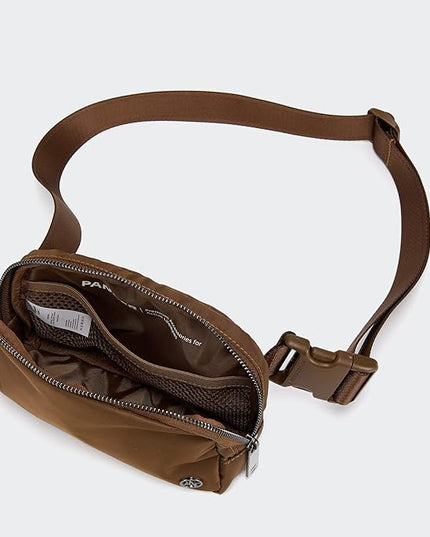 Pander Cross Body Fanny Pack for Women, Fashion Waist Packs, Crossbody Bags, Belt Bag with Adjustable Strap (Coca Mocha).