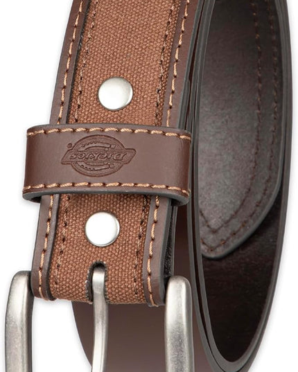 Dickies mens Industrial Strength Leather Belt – Workwear, Durable, Reinforced, Heavyweight