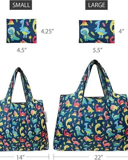 allydrew Large Foldable Tote Nylon Reusable Grocery Bags
