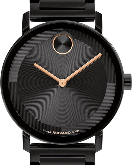Movado Bold Evolution 2.0 Men's Watch - Swiss Quartz Movement, Stainless Steel Mesh Bracelet - 3 ATM Water Resistance - Luxury Fashion Timepiece for Him - 40mm