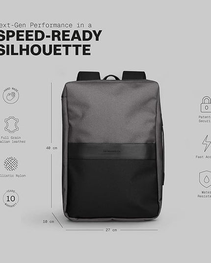 The Frenchie Co. - Super Light Ballistic Speed - Expandable Lightweight Backpack - Anti-theft Magnetic Closure - Self-adjusting Straps for Comfort