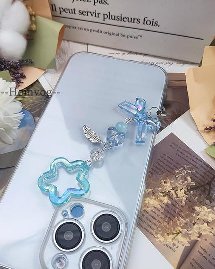 1-4PCS Cute Phone Charms Aesthetic Y2K Cell Phone Charms Strap Strawberry Butterfly Star PhoneCharm Y2K Accessories for Bag Keychain Airpods Camera Pendants Decor