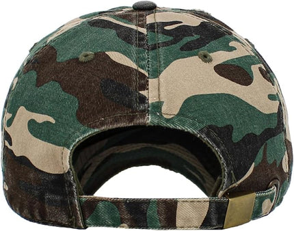 KBETHOS Vintage Washed Distressed Cotton Dad Hat Baseball Cap Adjustable Polo Trucker Unisex Style Headwear