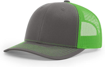 Richardson 112 Trucker Hat - Premium Adjustable Snapback Hat - Structured Six Panel Richardson Blank Caps