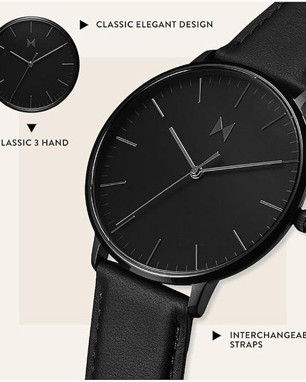MVMT Men’s Legacy Slim Watch - Analog Watch for Men - Minimalist, Water Resistant 3 ATM/30 Meters Men’s Dress Watch - Premium Japanese Quartz Men’s Wristwatch - 42mm