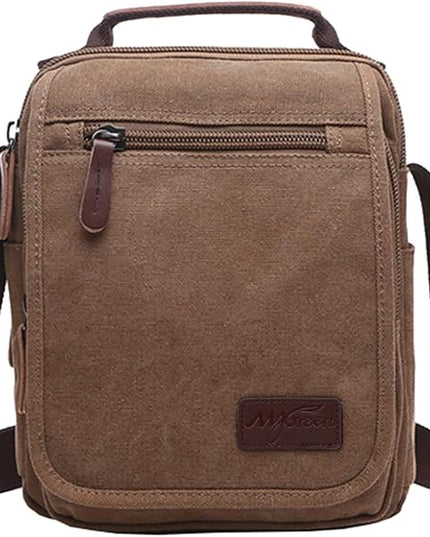 mygreen Small Canvas Crossbody Shoulder Bag Messenger Bag Work Bag