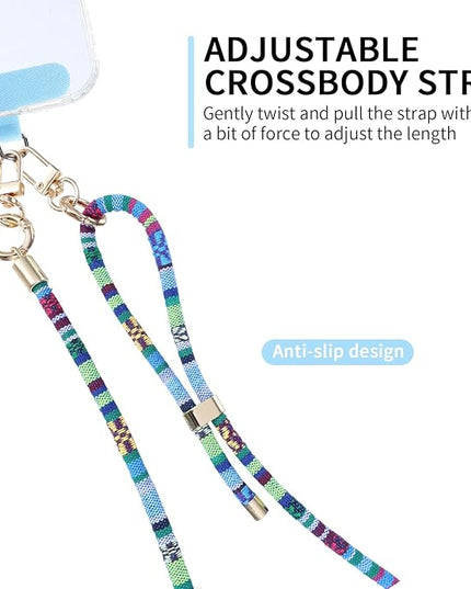 Phone Lanyard Crossbody Neck Strap with Charm Universal Adjustable Shoulder Strap Accessories
