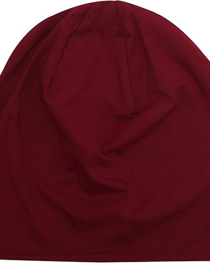 ZLYC Cotton Thin Slouchy Beanie Hat for Men Women Fashion Soft Stretch Knit Skull Cap