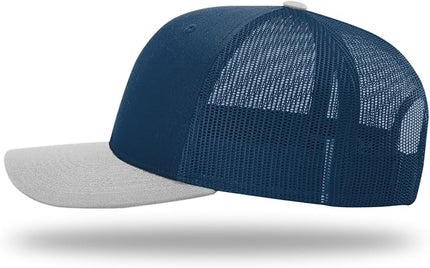 Richardson 112 Trucker Hat - Premium Adjustable Snapback Hat - Structured Six Panel Richardson Blank Caps