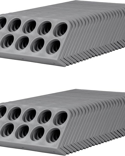 50Pack Cable Chase Wire Bracket,Cable Chase Bracket Support Organizer for NMB,Wire Stackers Keep Electrical Cord Tidy Clean&Save Time Space Labor,1" with 10-Hole Design