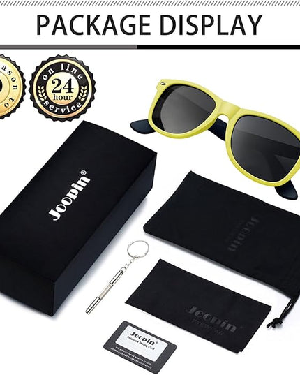 Joopin Square Sunglasses Polarized UV Protection Trendy Designer Sun Glasses Men Women