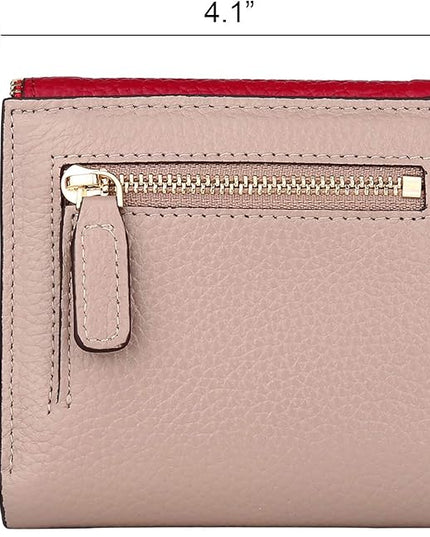 Lavemi Ultra Thin Small Compact Leather Womens Girls Wallets RFID Blocking Credit Card Holder for Women