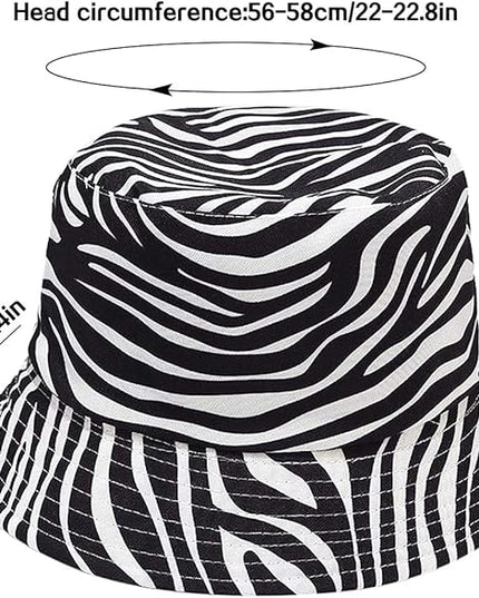 Malaxlx Unisex Bucket Hat Beach Sun Hat Aesthetic Fishing Hat for Men Women Teens, Reversible Double-Side-Wear