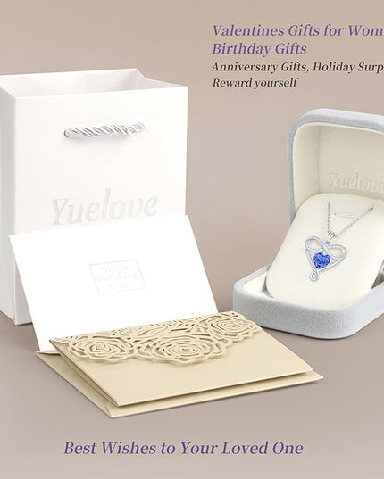 925 Sterling Silver Infinity Necklace - Exquisite Silver Jewelry for Women, Love Heart Necklace for Birthday, Anniversary, Valentine’s Day - Ideal Gift for Girlfriend, Wife, Mom, or Her
