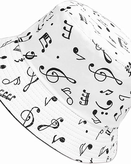 Mashiaoyi Unisex Print Double-Side-Wear Reversible Bucket Hat