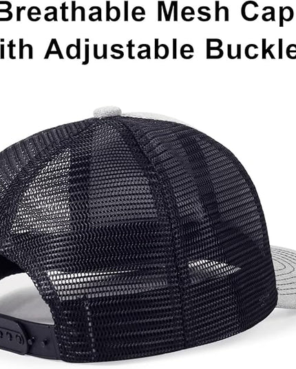 kozinu Unisex Trucker Hats Blank Mesh Snapback Hats Sport Plain Baseball Caps Adjustable Fitted Hat