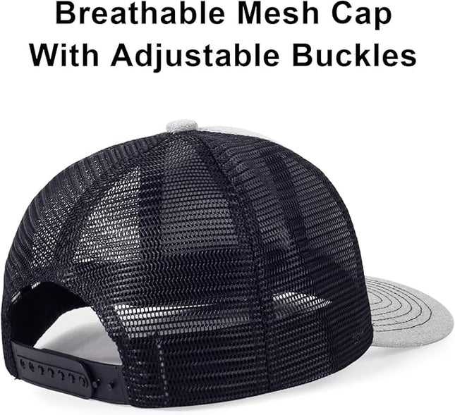 kozinu Unisex Trucker Hats Blank Mesh Snapback Hats Sport Plain Baseball Caps Adjustable Fitted Hat
