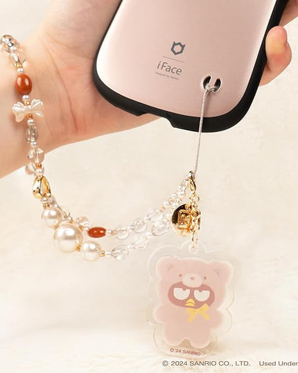 iFace Hello Kitty and Friends Beaded Wristlet Universal Charm Strap [Latte Bear Series] – Cute Wrist Strap for Cell Phone Camera Keys AirPods