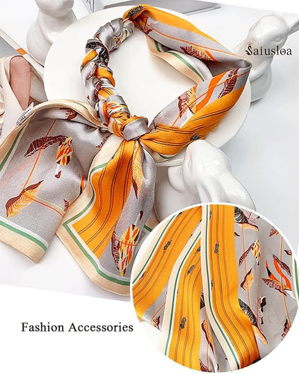 Purse Scarf For Handbags Head Scarves For Women's Hair Bags Scarfs Long Skinny Scarves Fashion Silky