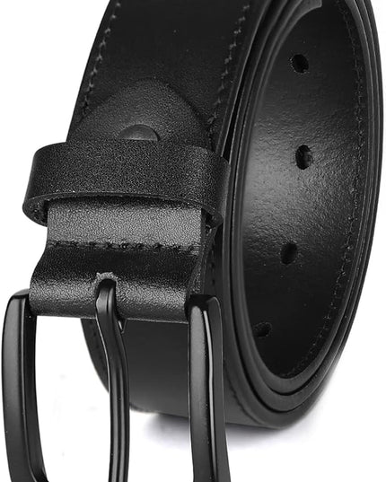 KEECOW Men's 100% Italian Cow Leather Belt Men With Anti-Scratch Buckle,Packed in a Box