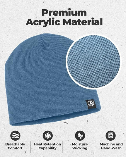 Original Beanie Cap - Soft Knit Beanie Hat - Warm and Durable