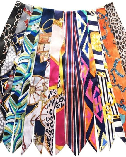 kcctoo 2/6/10Pack Scarf Bags for Women Handbag Scarfs Band Hair Neck Scarves Fashion Gifts