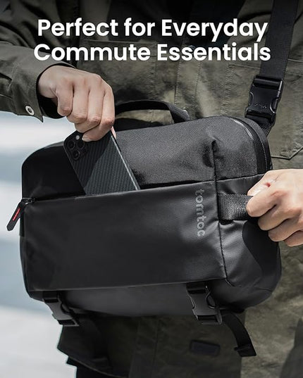 tomtoc Compact EDC Sling Bag 3L-10L, Minimalist Crossbody Bag Chest Shoulder Pack for Men Women, X-pac/Recycled Polyester