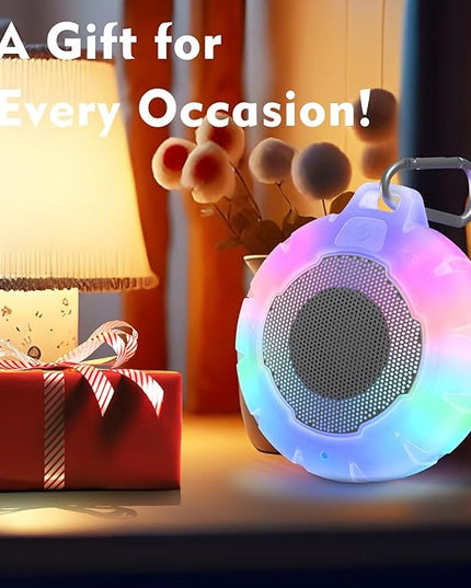 HEYSONG Waterproof Shower Bluetooth Speaker, Durable & Portable with Clear Sound, Ideal for Shower, Pool, Beach & Kayaking – Great Gift for All Ages