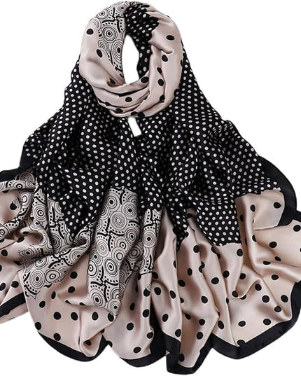 Fashion Scarves Scarf 100% Silk Feeling Scarf Silk Like Scarves Long Lightweight Sunscreen Shawls for Women