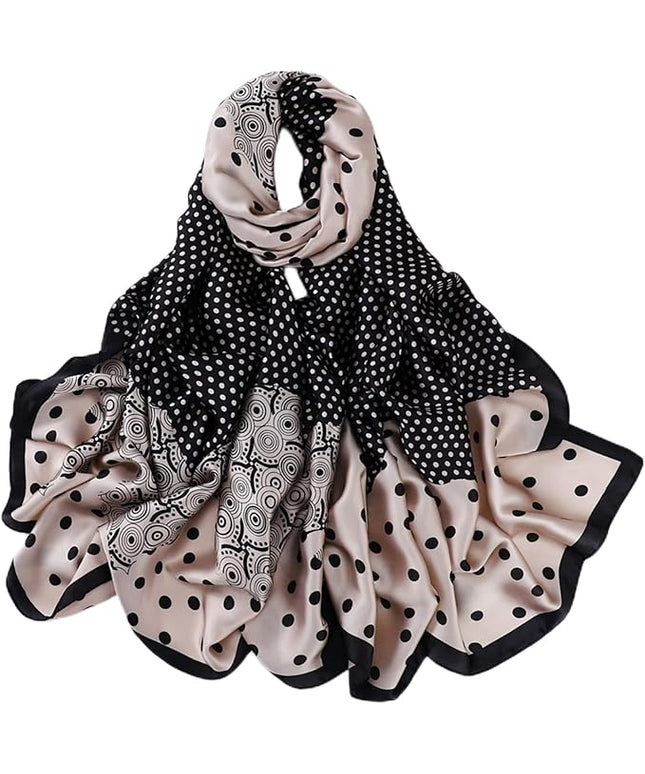 Fashion Scarves Scarf 100% Silk Feeling Scarf Silk Like Scarves Long Lightweight Sunscreen Shawls for Women