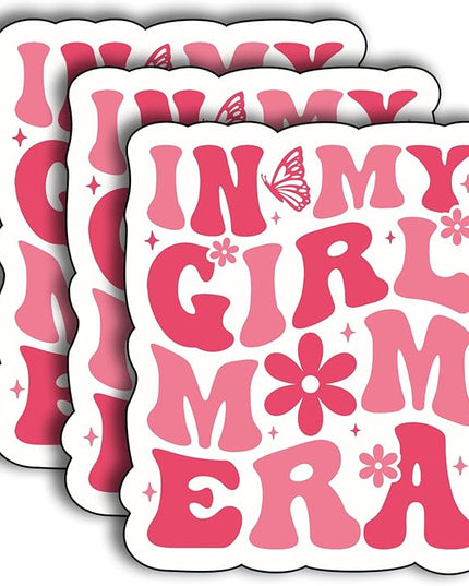 (3Pcs) in My Girl Mom Era Sticker, Decal Gifts for Mom Mama Grandma Nana Funny Decorate Books Laptop Phone Water Bottles Kindles Stickers Tumbler Sticker Waterproof Vinyl Decorate Sticker 3" Inch
