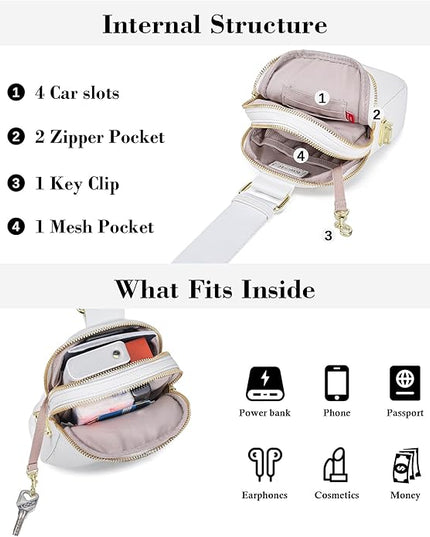 INICAT Small Anti Theft Crossbody Bags Women Valentine's Day Gifts, Vegan Leather Sling Cross Body Purse Travel Essentials