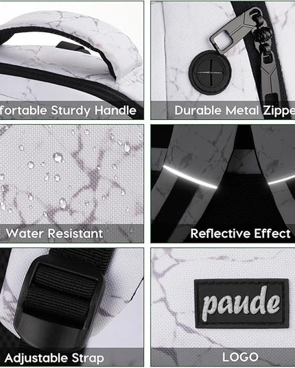 Paude Backpack for Men,College Backpack High School Bookbag for Teen Boys Laptop Bookbag with USB Port