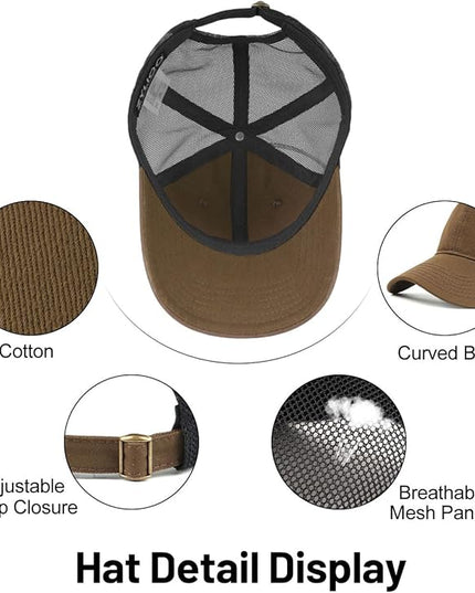 Zylioo XL XXL Oversize Baseball Cap, 100% Cotton Adjustable Dad Hat for Big Heads 23.5"-25.5", Soft Crown Large Size Cap