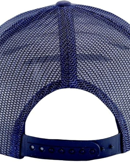 Flat Bill Snapback Mesh Hats | Fits OSFM & XXL Big Head | Blank Solid Color Adjustable Trucker Hat for Men