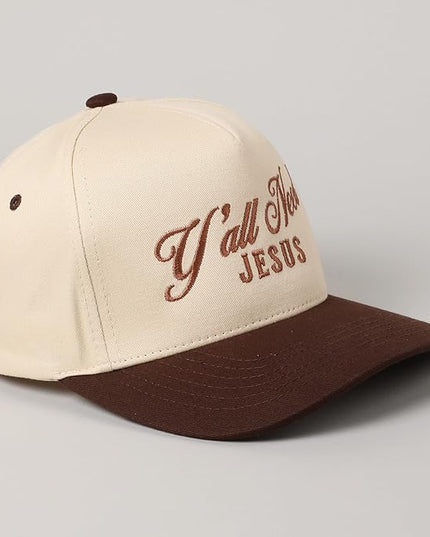 MIRMARU Two-Tone Vintage Canvas Trucker Hats for Men & Women, Adjustable Size Baseball Caps with Trendy Embroidered Design