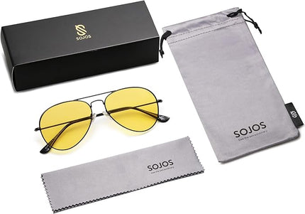 SOJOS Classic Aviator Polarized Sunglasses for Men Women Vintage Retro Style