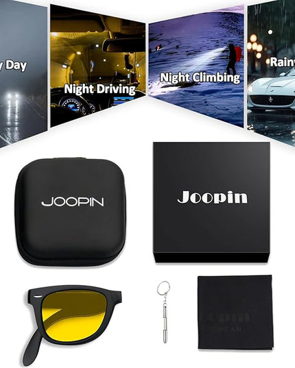 Joopin Square Sunglasses Polarized UV Protection Trendy Designer Sun Glasses Men Women