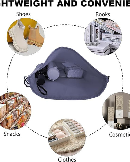 GoodtoU Drawstring Bags, Nylon Backpacks - Drawstring Gym Bags for Sport, Traveling, Team (Grey, 128Pcs)