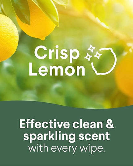 Clorox Disinfecting Wipes, Bleach Free Cleaning, Crisp Lemon, 75 Count (Pack May Vary)