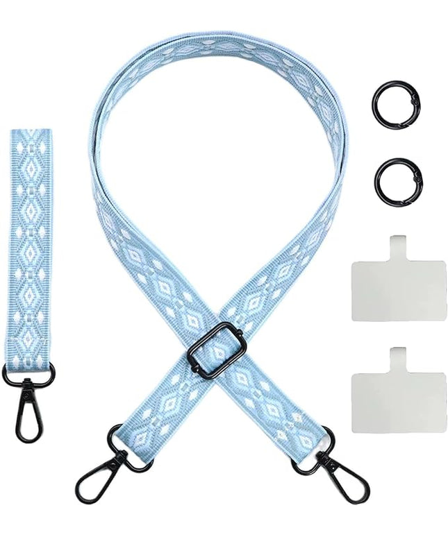 LEMEDE Adjustable Phone Lanyard - Phone Wristlet & Crossbody Phone Strap, Versatile for ID, Camera，Key straps(1" Width)