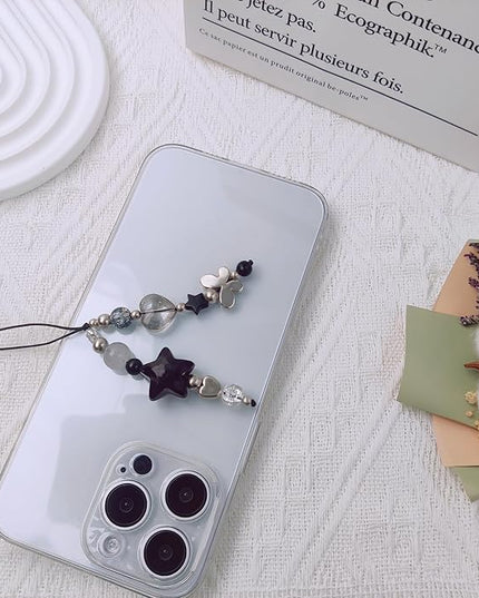1-4PCS Cute Phone Charms Aesthetic Y2K Cell Phone Charms Strap Strawberry Butterfly Star PhoneCharm Y2K Accessories for Bag Keychain Airpods Camera Pendants Decor