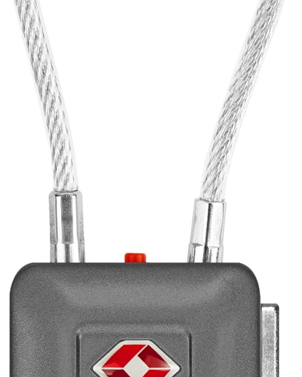 TSA Accepted Luggage Travel Lock, Set-Your-Own Combination Lock for School Gym Locker, Luggage Suitcase Baggage Locks, Filing Cabinets, Toolbox, Case (Slate Gray, 1 Pack)