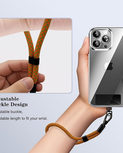 Phone Lanyard, 2 Pack Adjustable Cell Phone Lanyard Hand Phone Wrist Strap with Tether Tabs for Smartphones