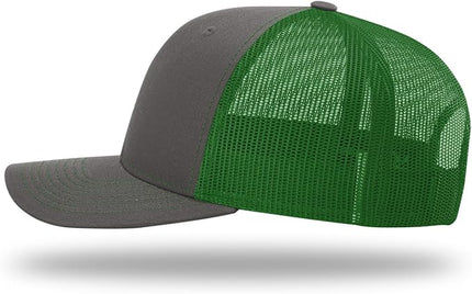 Richardson 112 Trucker Hat - Premium Adjustable Snapback Hat - Structured Six Panel Richardson Blank Caps