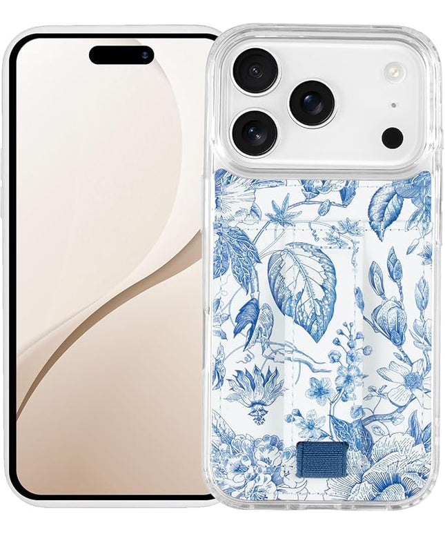 Walli Cases for iPhone 17 Pro Case Aesthetic Wallet Phone Case Card Holder, Securely Holds up to 2 Cards - Cute, Trendy Phone Cover for Women, fits iPhone 17 Pro, with Kickstand & Finger Strap