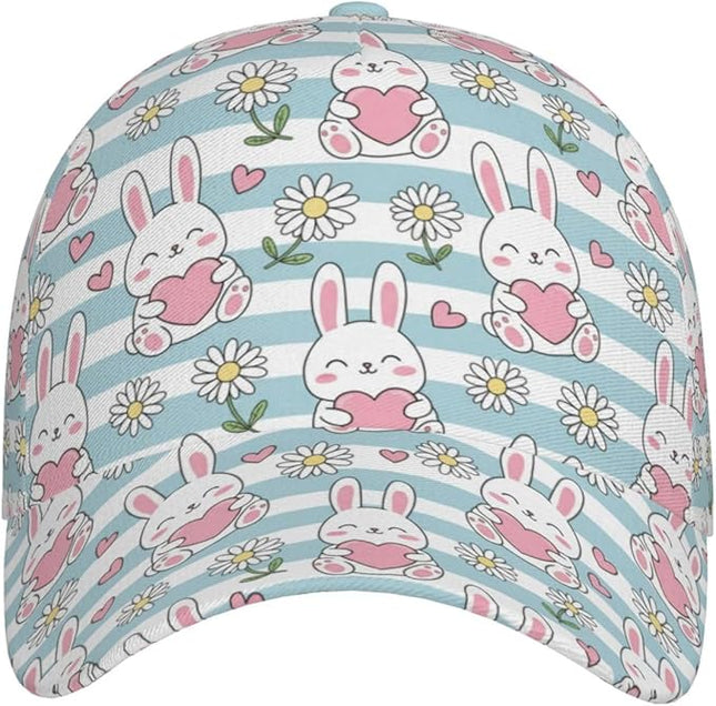 Easter Baseball Cap,Rabbit Eggs Baseball Hat,Fashion Snapback Hats Outdoor Trucker Hat for Women Men