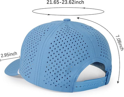 Quick Dry Baseball Cap Snapback Hats Mesh Trucker Hat for Men Women Water-Resistant Outdoor Golf Hat Ball Cap