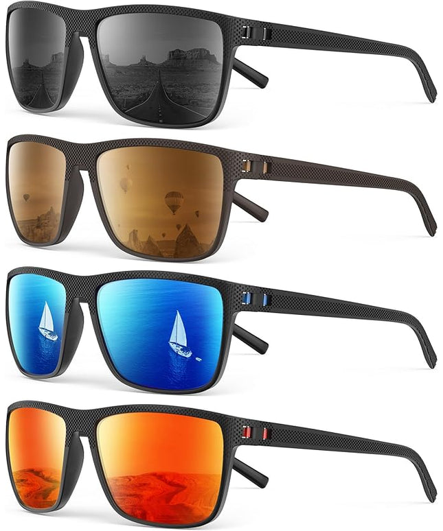 Sunglasses-Men Polarized Mens Sunglasses: Classic Women Sun Glasses UV Protection for Fishing Driving Golf