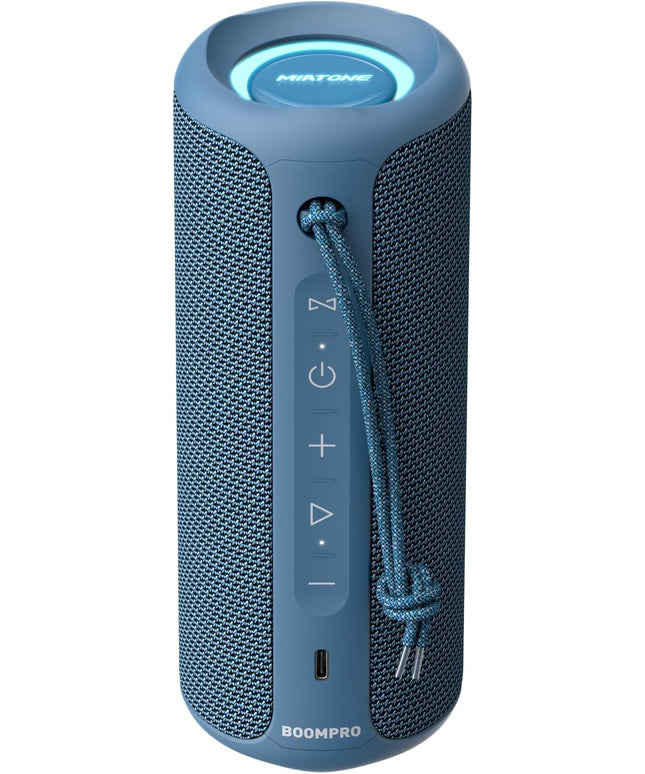 MIATONE Portable Bluetooth Speakers 36W Stereo Sound Bass Boost, 24H Playtime, Bluetooth 5.3 TWS Pairing Father Boy Friend Gifts for him Ideal Present (Blue)
